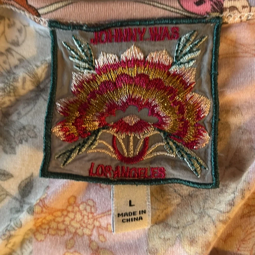 Johnny Was sundress.  Size L - Picture 3 of 4